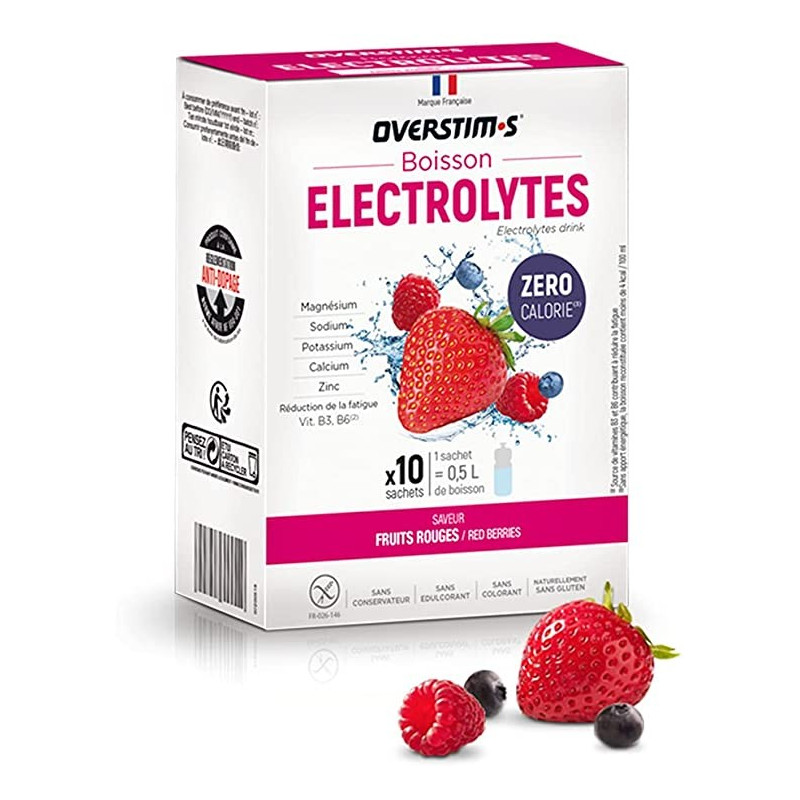 Overstim's Boisson Electrolytes Fruits Rouges