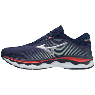 Mizuno Wave Sky 5 Peacoat/ Ignition Red