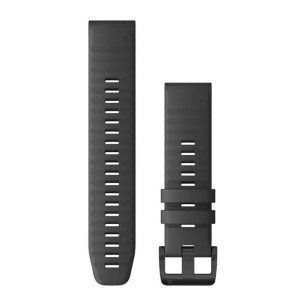 Garmin Bracelet Quickfit 22 Slate Gray Silicone with Black Hardware