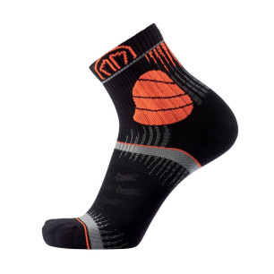 Sidas Chaussettes Trail Ultra Socks Noir Orange