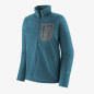 Patagonia Air Zip Neck Wavy Blue M