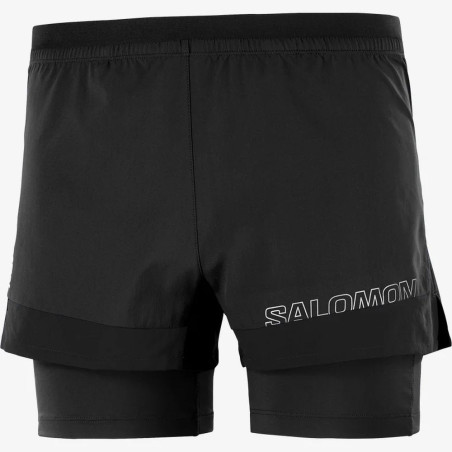 Salomon Cross 2 in 1 Shorts Deep Black