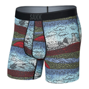 Saxx Quest Quick Dry Mesh Boxer Brief Fly Elements Multi