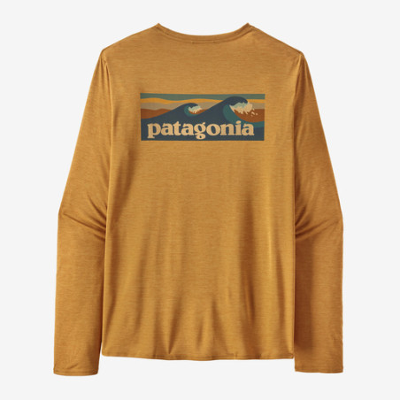 Patagonia M'S L/S Cap Cool Daily Graphic Shirt Pufferfish Gold