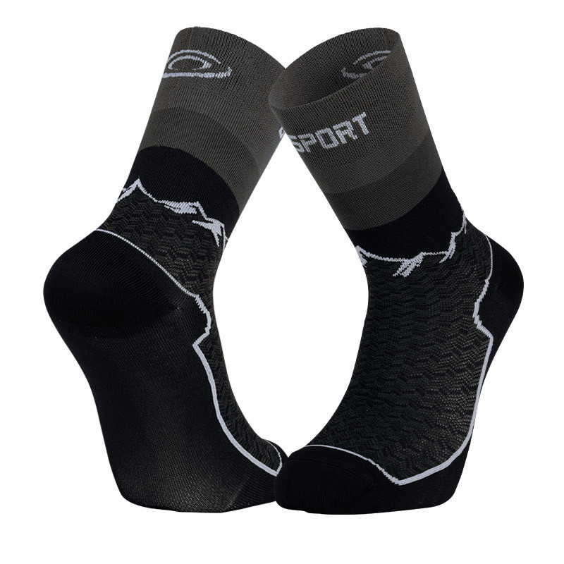 BV Sport Socquette Double GR Haute Polyamide Noir