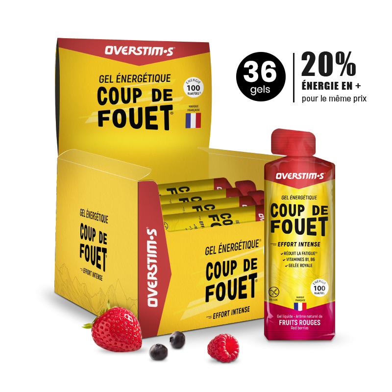 Overstims Gel Coup de Fouet Fruits Rouges