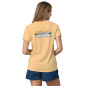 Patagonia W's Cap Cool Daily Graphic Shirt Waters Boardshort Logo: Sandy Melon X-Dye