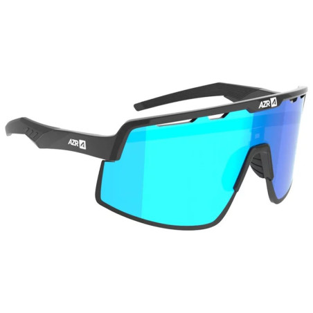 AZR Lunettes de Soleil Speed RX Noire Vernie/Ecran Hydrohobe Bleu