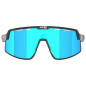 AZR Lunettes de Soleil Speed RX Noire Vernie/Ecran Hydrohobe Bleu