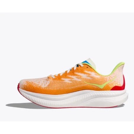 Hoka Mach 6 Homme White / Solar Flare