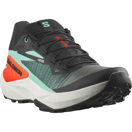 Salomon Genesis Homme Black/Electric Green/Cherry Tomato
