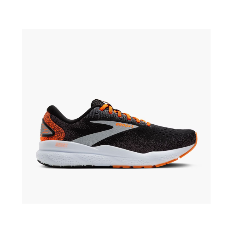 Brooks Ghost 16 Homme Black/Orange/White