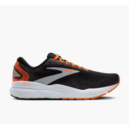 Brooks Ghost 16 Homme Black/Orange/White