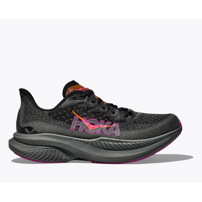Hoka Mach 6 Femme Black / Fushia