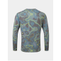 Ronhill Tech Golden Hour L/S Tee Homme Deep Teal Heat Map