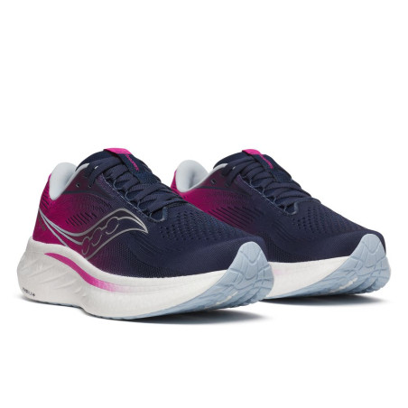 Saucony Ride 18 Femme Marine/Fuchsia