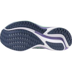 Mizuno Wave Rider 28 Femme Citadel/White/Neo Mint