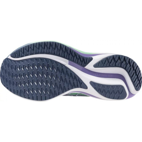 Mizuno Wave Rider 28 Femme Citadel/White/Neo Mint