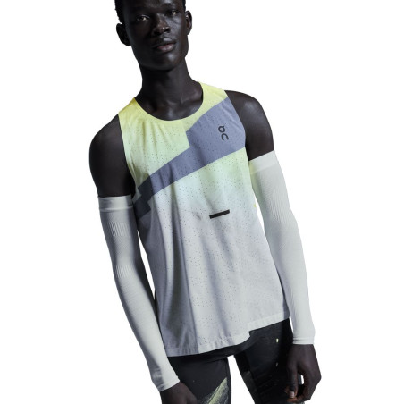 On Running Race Singlet Homme Limelight/Glacier