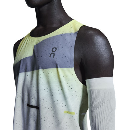 On Running Race Singlet Homme Limelight/Glacier
