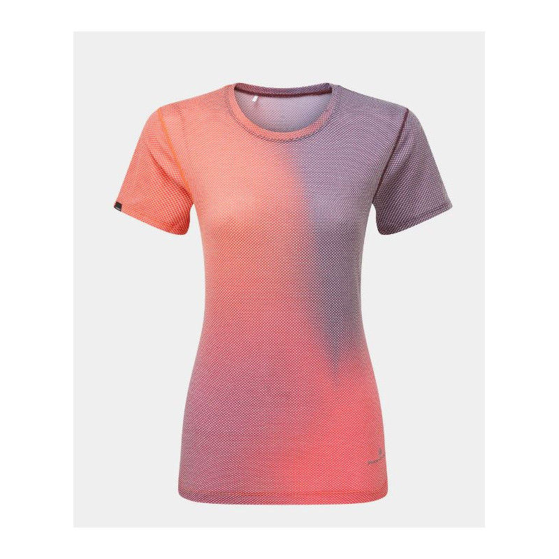 Ronhill Tech Golden Hour Tee Femme Damson/Sunset Merge