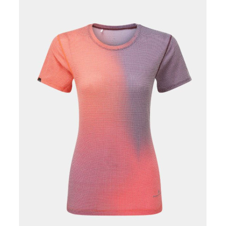 Ronhill Tech Golden Hour Tee Femme Damson/Sunset Merge