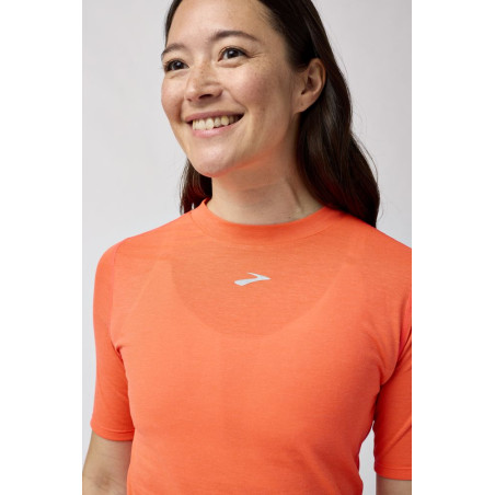 Brooks High Point Short Sleeve Femme Flame