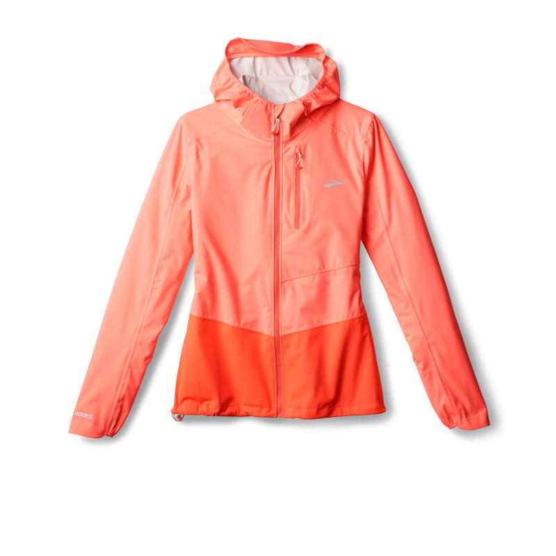 Brooks High Point Waterproof Jacket 2 Femme Neo Ember/Flame