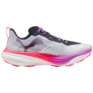 Puma Deviate NITRO Elite Trail Homme Blanc-Glow Rouge-Magenta