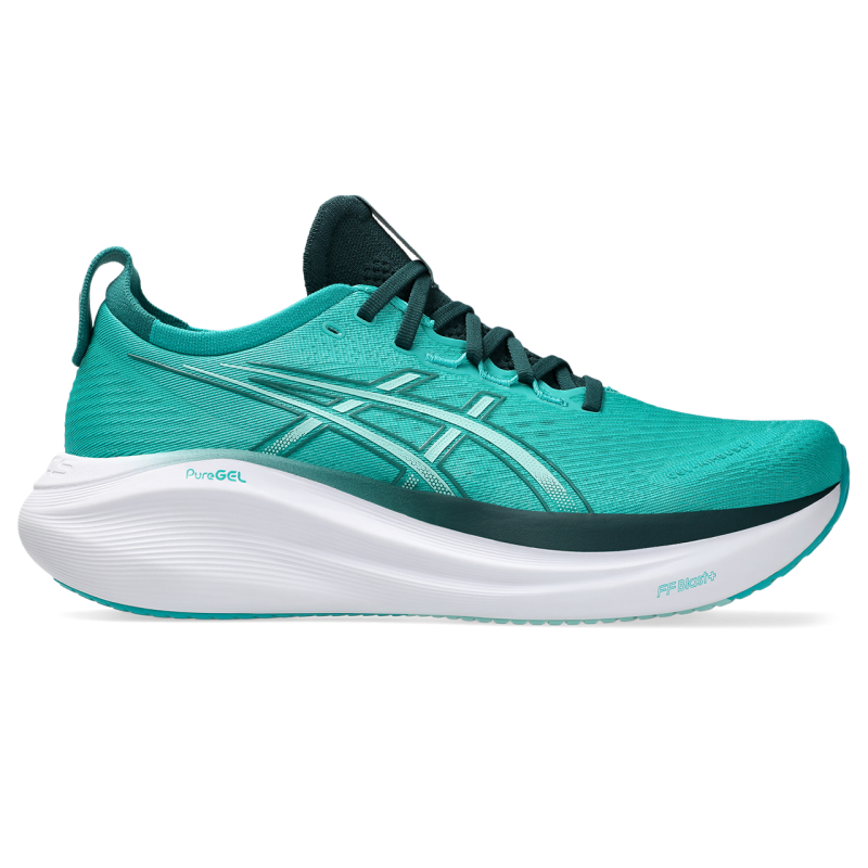 Asics Gel-Nimbus 27 Homme Wave Teal/Saxon Green