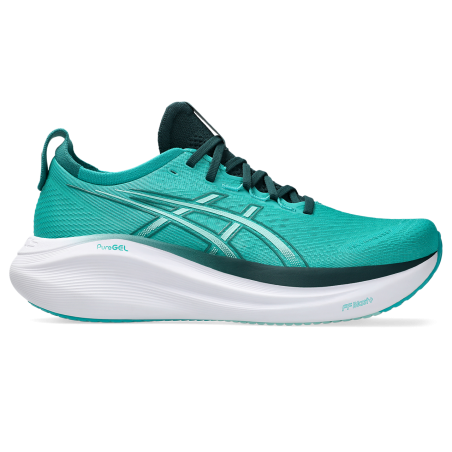 Asics Gel-Nimbus 27 Homme Wave Teal/Saxon Green