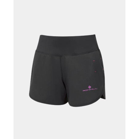 Ronhill Tech 4.5" Short Femme Black/Razzmatazz