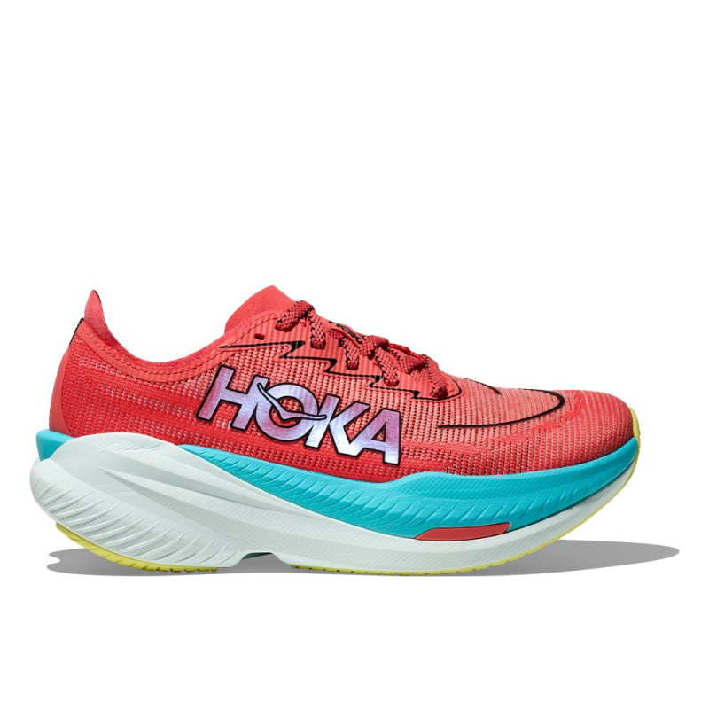 Hoka Mach X2 Femme Grapefruit/Electric Coral
