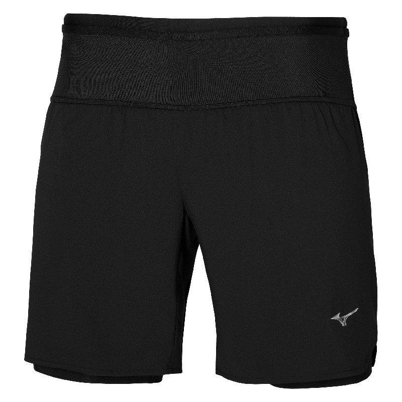 Mizuno Trail ER 2in1 Short Homme Black