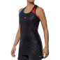 Mizuno DryAeroFlow Graphic Tank Femme Oni Red/Oni Blue
