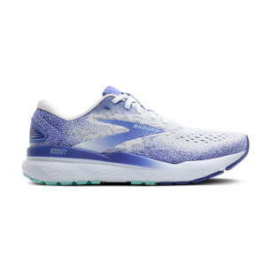 Brooks Ghost 16 Femme White/Amparo Blue/Limpet Shell