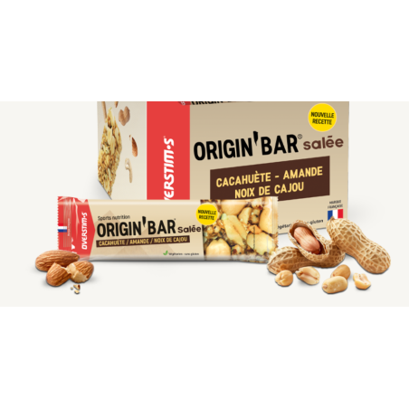 Overstims Origin Bar Salée Cacahuète/Amande/Noix de Cajou