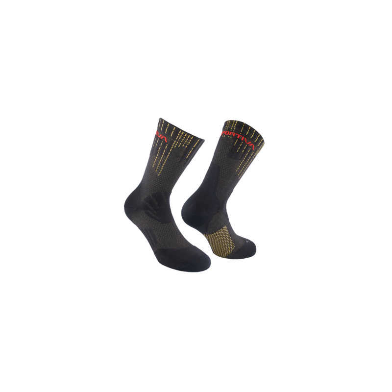 La Sportiva Chaussettes Endurance Trail Socks Noir/Jaune