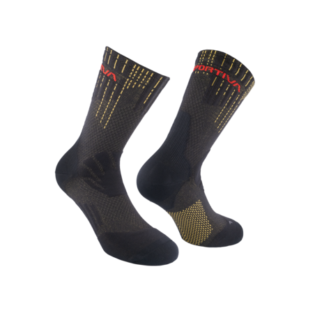 La Sportiva Chaussettes Endurance Trail Socks Noir/Jaune