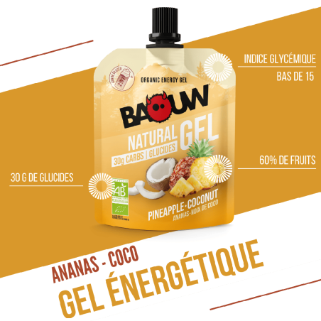 Baouw Gel Naturel Ananas/Noix de Coco