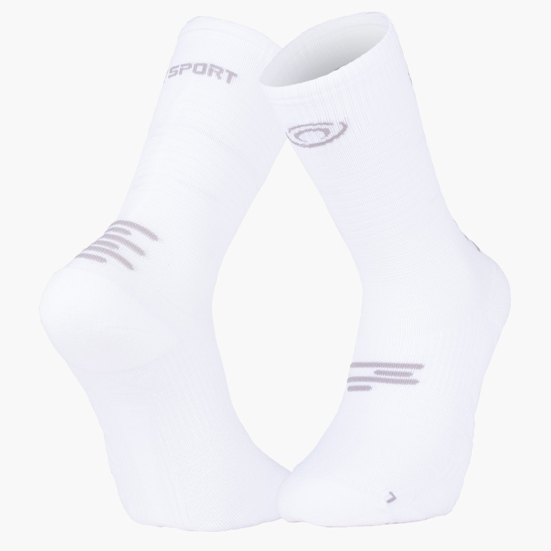 Bv Sport Socquette Run Marathon.2 "High" Blanc/Gris