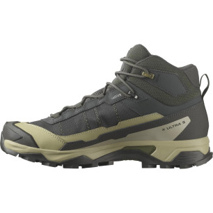 Salomon X Ultra 5 Mid GTX Homme Peat/Gray Green/Blue Nights