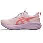 Asics Novablast 5 Femme White/Coral Reef