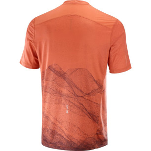 Salomon S/LAB Ultra Tee AOP Homme Burnt Sienna