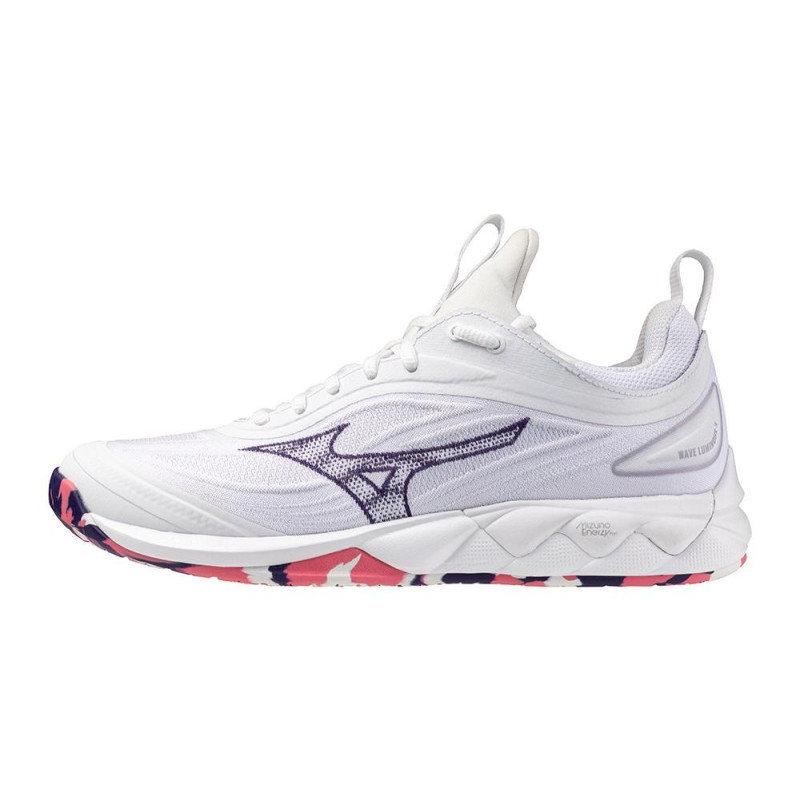Mizuno Wave Luminous 3 Femme White/Violet Indigo/Camelia