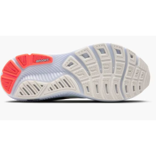 Brooks Ghost 17 Homme White/Pink Clay/Gecko