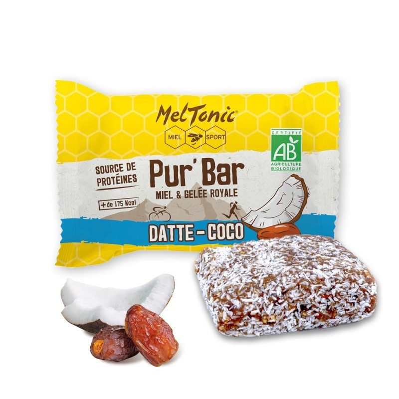 Meltonic Pur'Bar Bio Datte, Coco, Miel et Gelée Royale