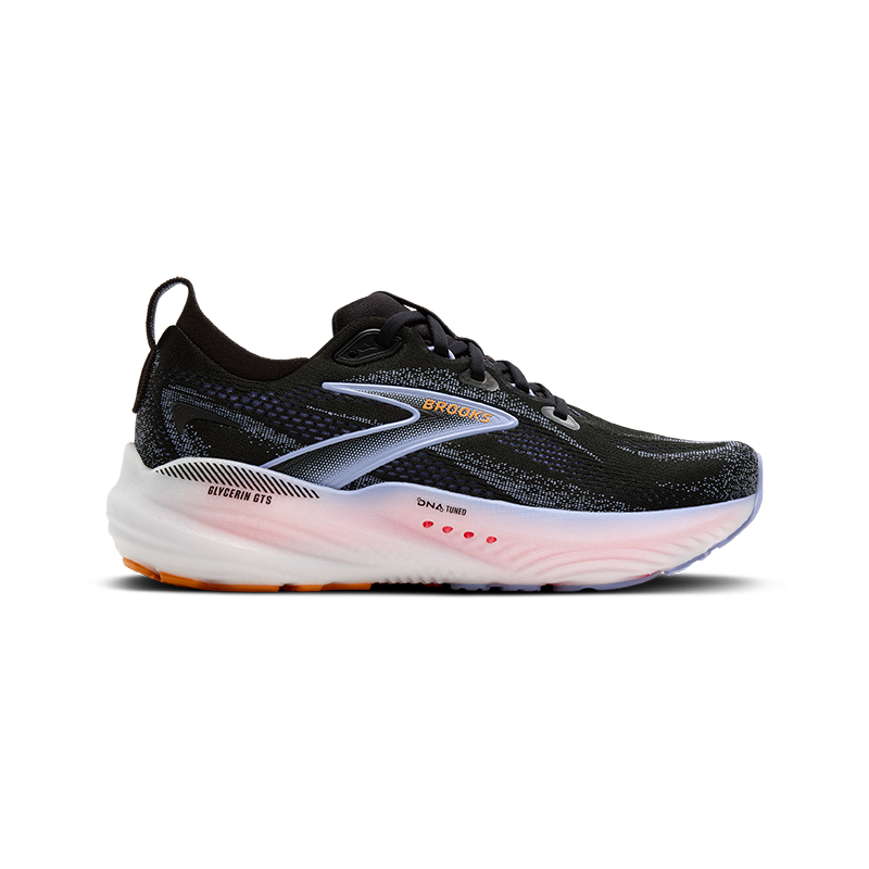 Brooks Glycerin GTS 22 Femme Black/Blue Heron/Orange
