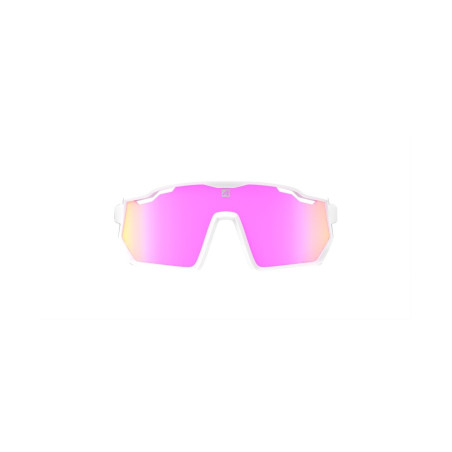 AZR Pro Race JR Blanche/Rose Vernie/Ecran Hydrophobe Rose Multicouche