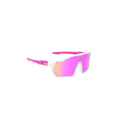 AZR Pro Race JR Blanche/Rose Vernie/Ecran Hydrophobe Rose Multicouche